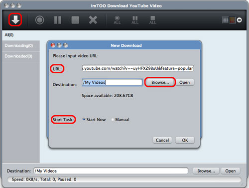 ImTOO Download YouTube Video for Mac