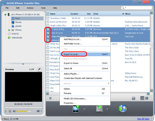 Manage iPhone