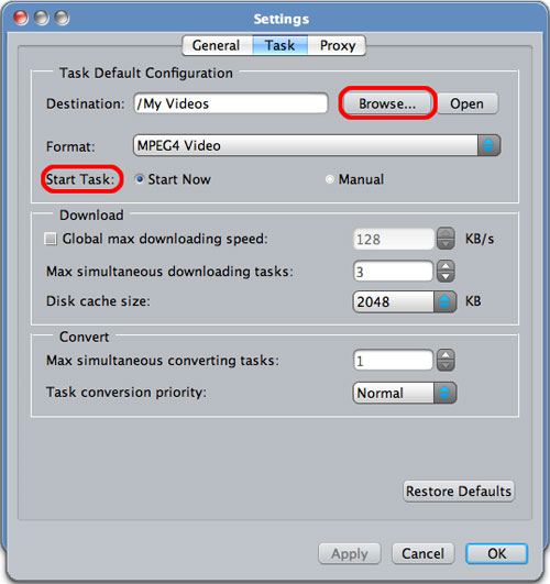 ImTOO Youtube Video Converter for Mac