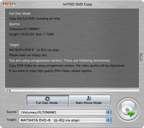 ImTOO DVD Copy for Mac