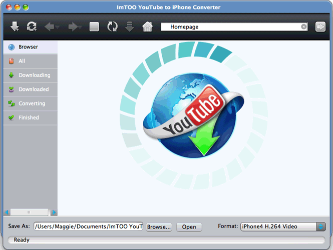 ImTOO YouTube to iPhone Converter for Mac